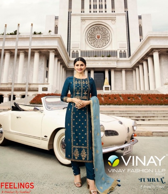 Vinay Fashion Tumbaa Feelings Designer Silk With Embroidery ...