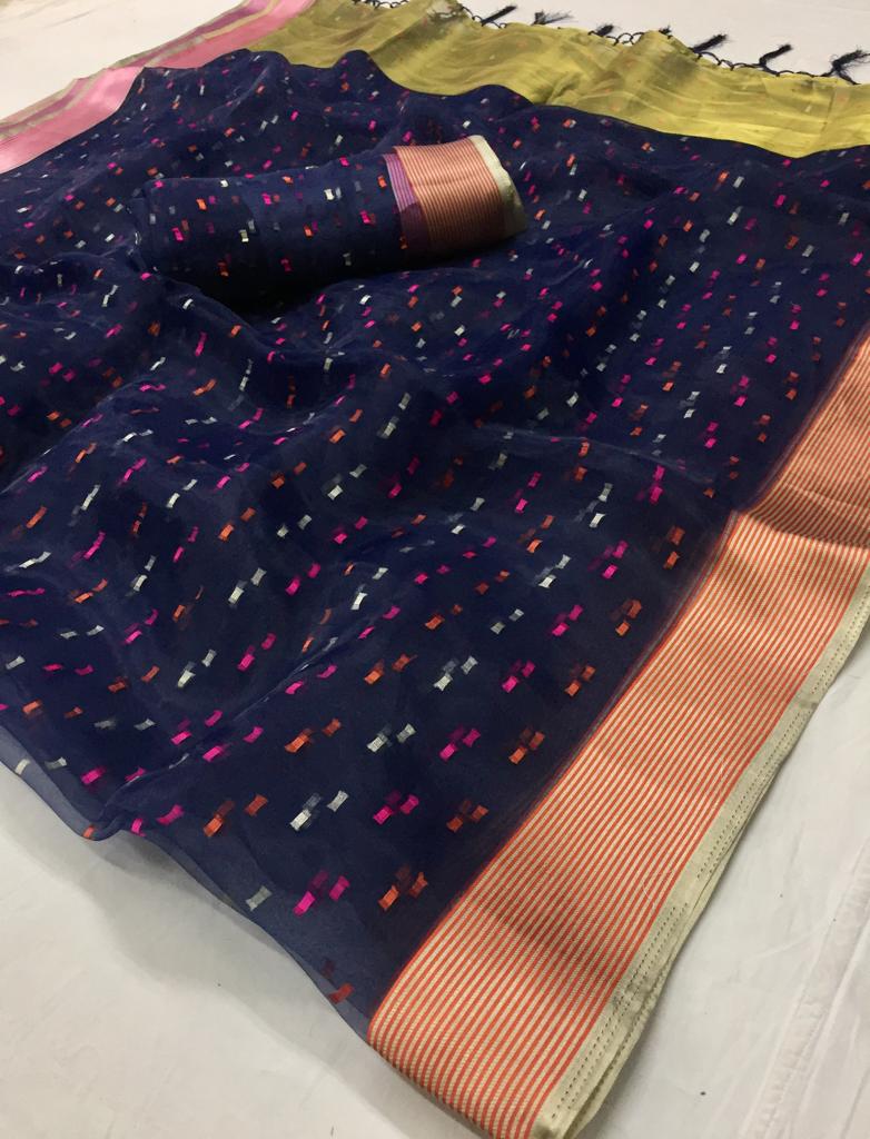 Akshara Silk Designer Organza Embroidered Sarees Collection ...