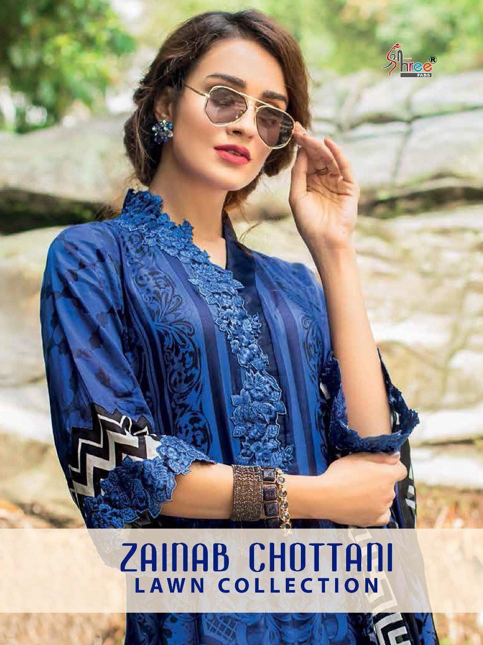 Shree Fabs Zainab Chottani Lawn Collection Printed Pure Cott...