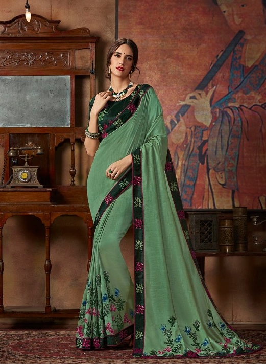 Kessi Fabrics Akshara Vol 2 Silk And Georgette With Heavy Em...