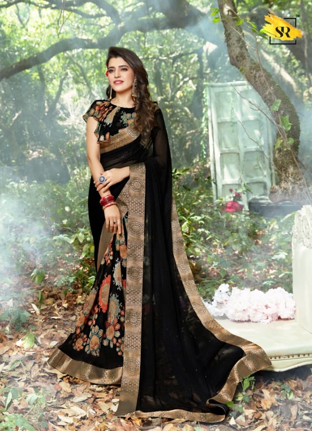 Sr Saree Heritage Vol 2 Printed Weightless Georgette Sarees ...