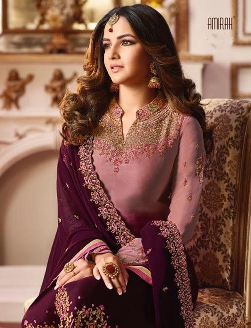 Amirah Fashion Amirah Vol 27 Satin Georgette With Embroidery...