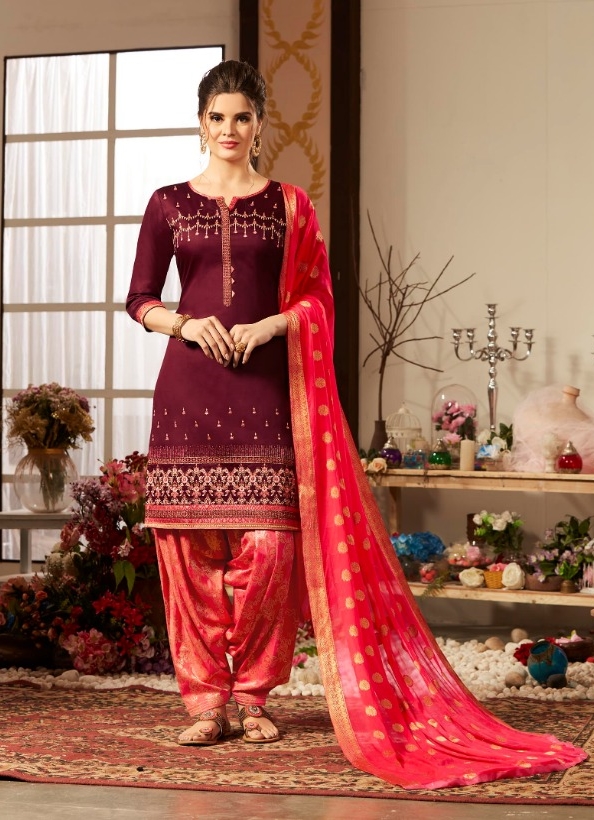 Kessi Kajree Rivaaz By Patiyala Vol 4 Jam Silk With Embroide...