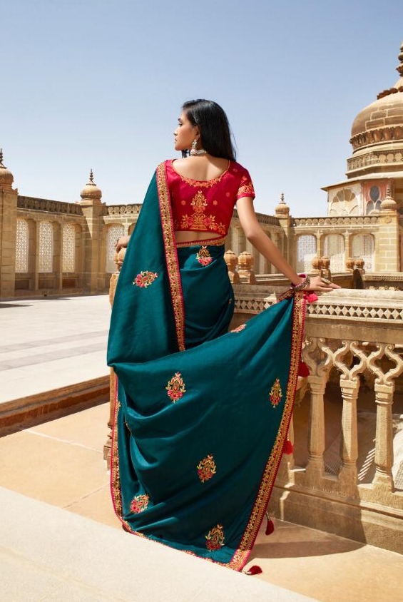 Monalisa 1001-1011 Series Heavy Embroidered Dola Silk Party ...