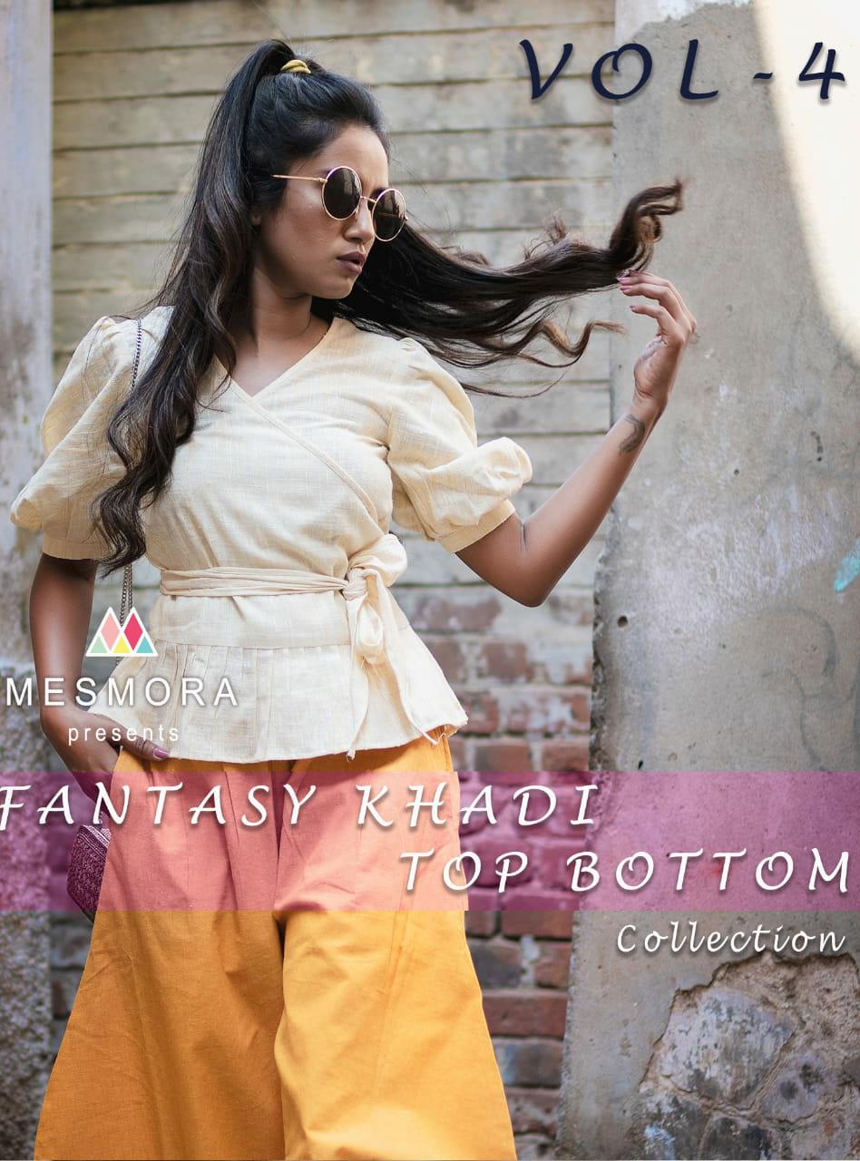 Mesmora Fantasy Khadi Top Bottom Readymade Collection Vol 4 ...