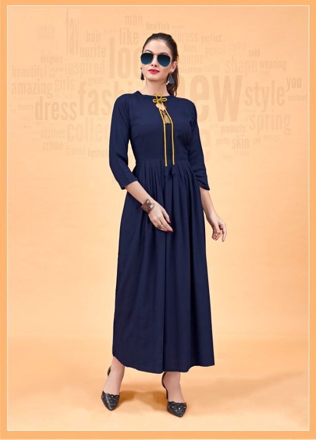 Rayon Kurtis Latest Designs For Party And Weddings At Wholes...