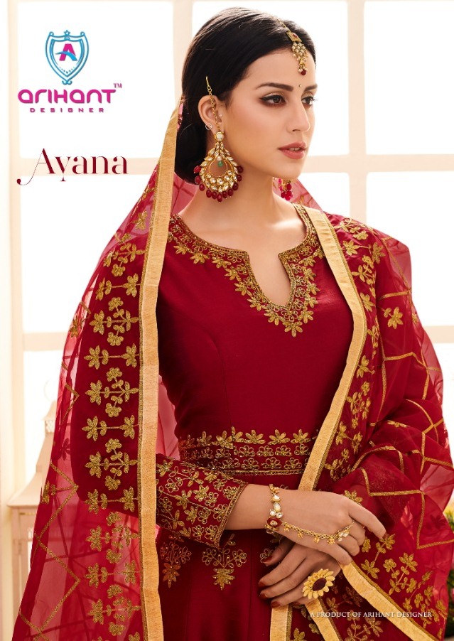 Arihant Designer Ayana Designer Heavy Embroidered Silk Anark...