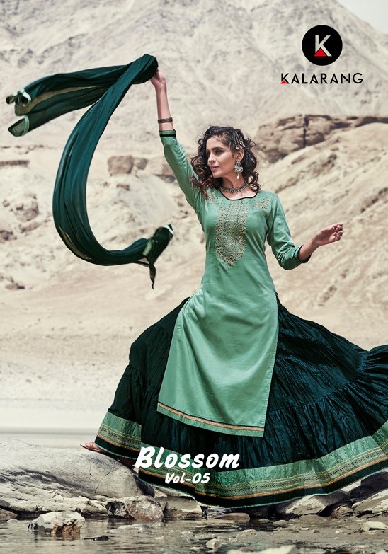 Kessi Kalarang Blossom Vol 5 Jam Silk Cotton With Embroidery...