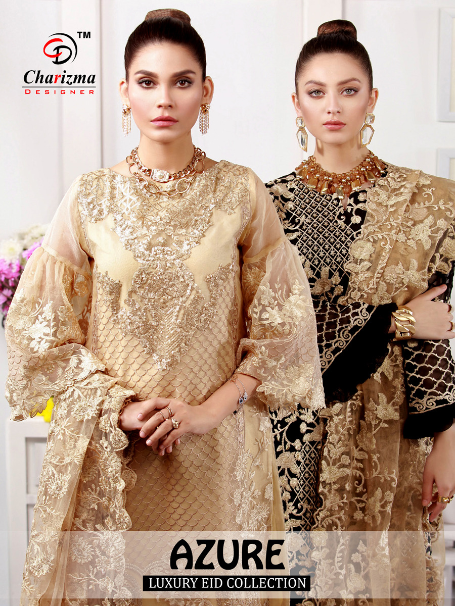 Charizma Designer Azure Luxury Eid Collection Faux Georgette...