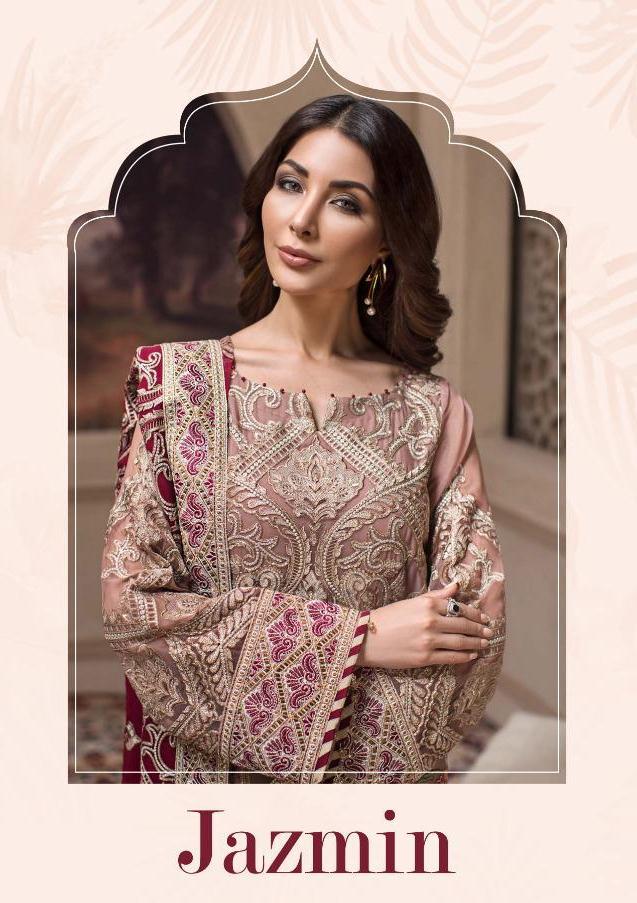 Deepsy Suits Jazmin Heavy Embroidered Georgette Pakistani Dr...