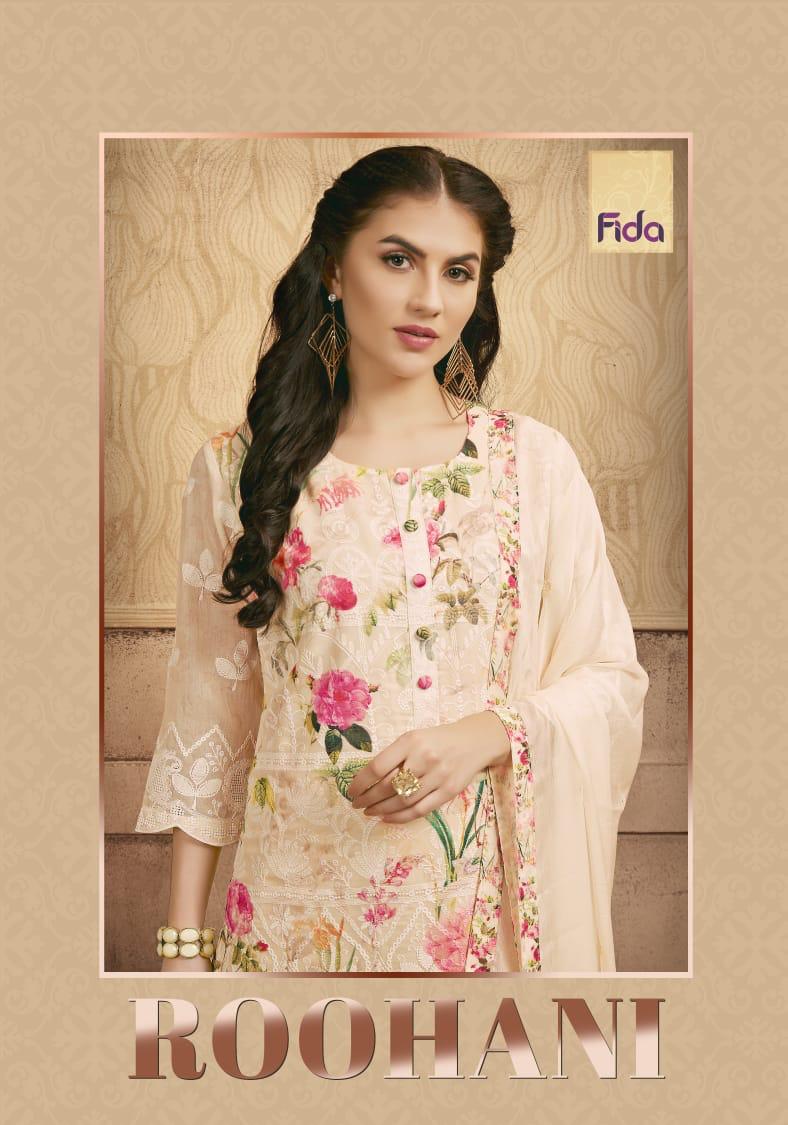 Fida International Roohani Designer Printed Cotton Silk With...