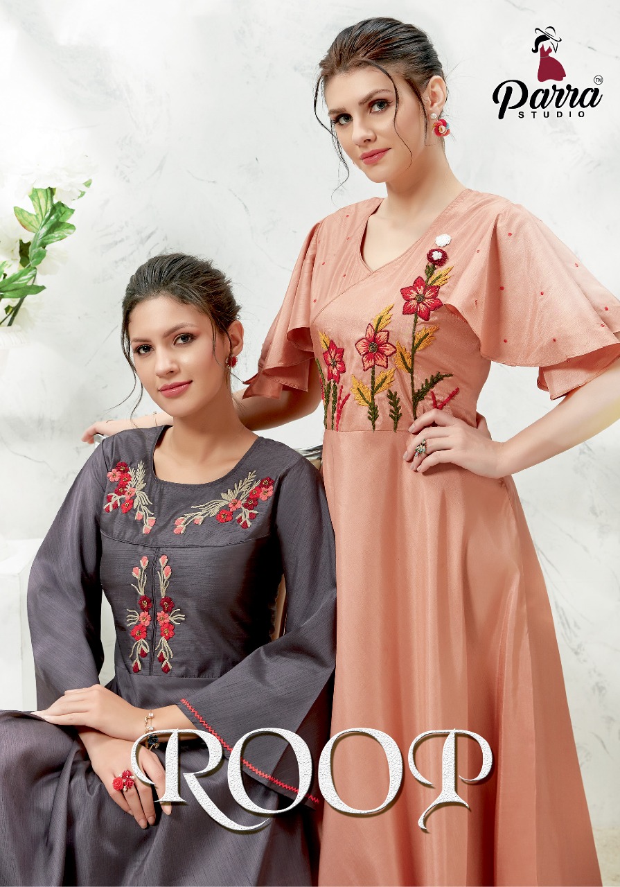 Parra Studio Roop Designer Silk With Handwork Readymade Gown...