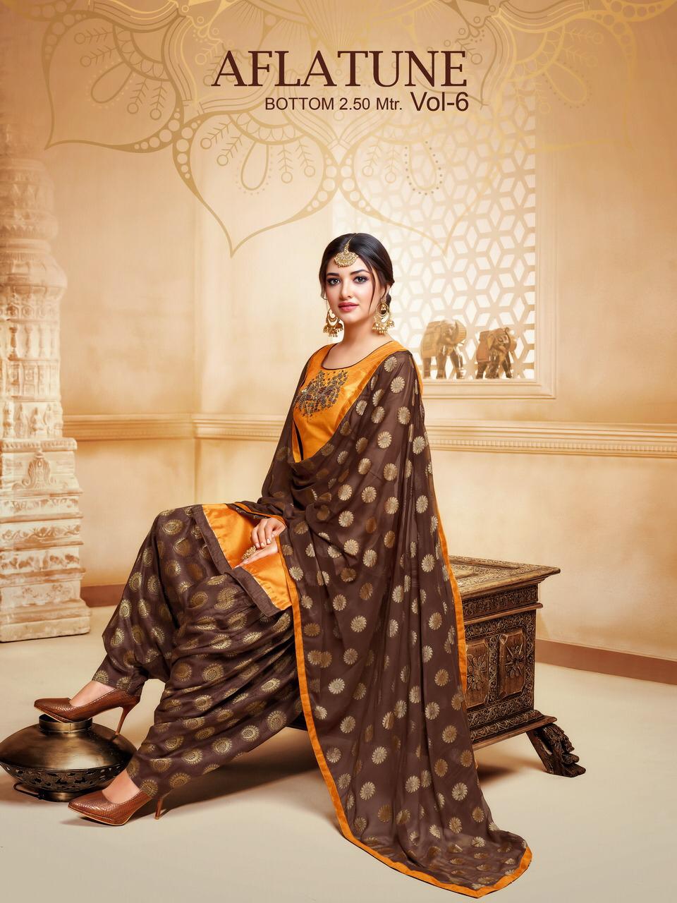 Kapil Trendz Aflatune Vol 6 Designer Silk Cotton With Handwo...