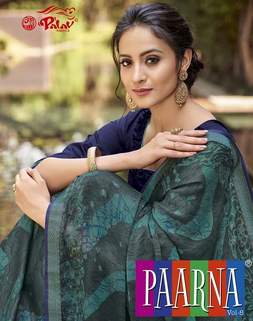 Palav Fabrics Paarna Vol 8 Printed Fancy Fabric Sarees Colle...