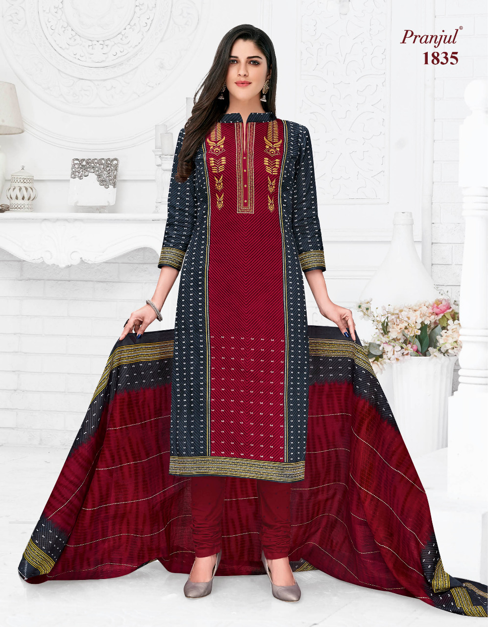 Pranjul Priyanshi Vol 18 Printed Cotton Dress Material Colle...