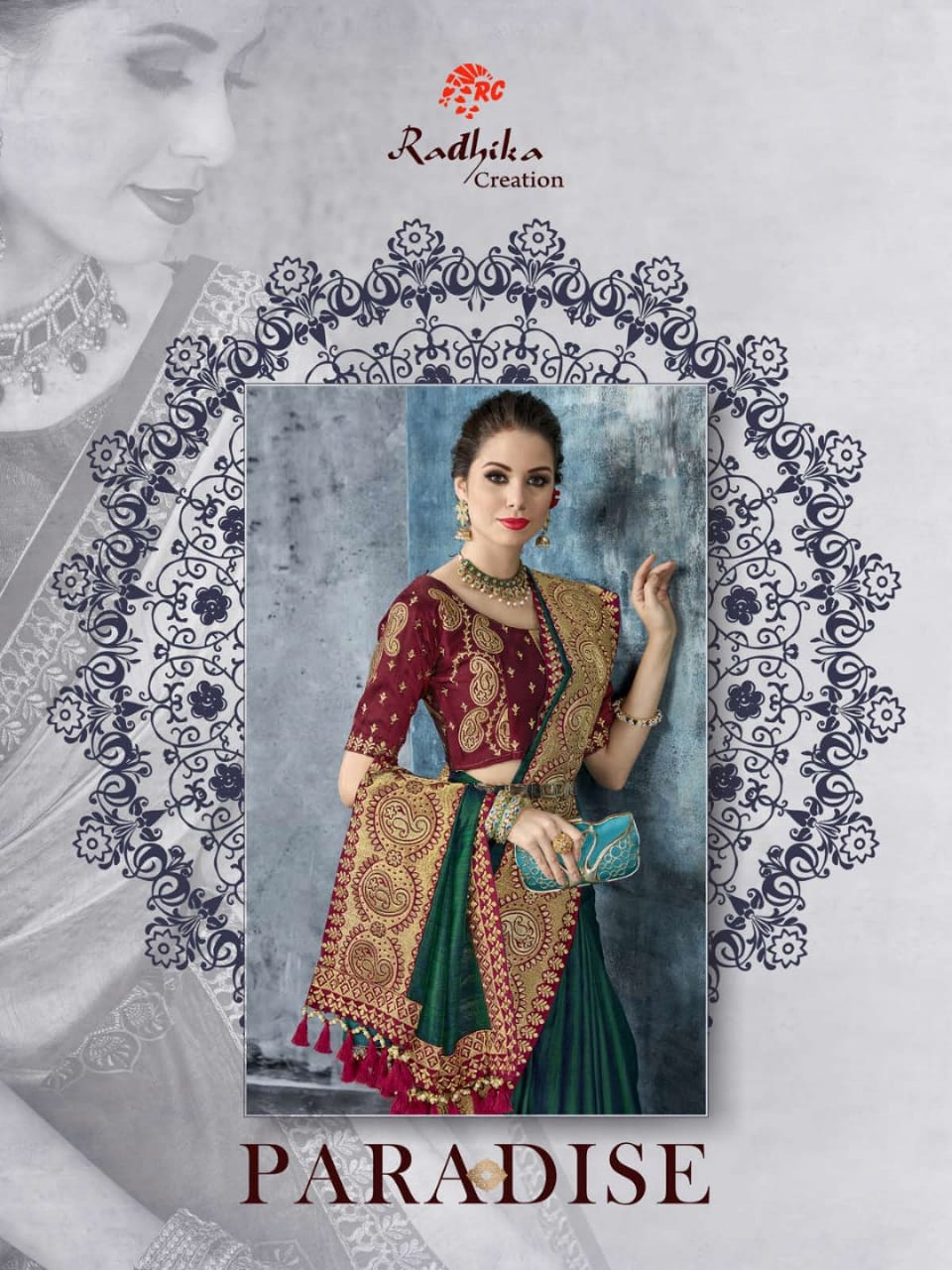 Radhika Creation Paradise Designer Embroidered Fancy Fabric ...