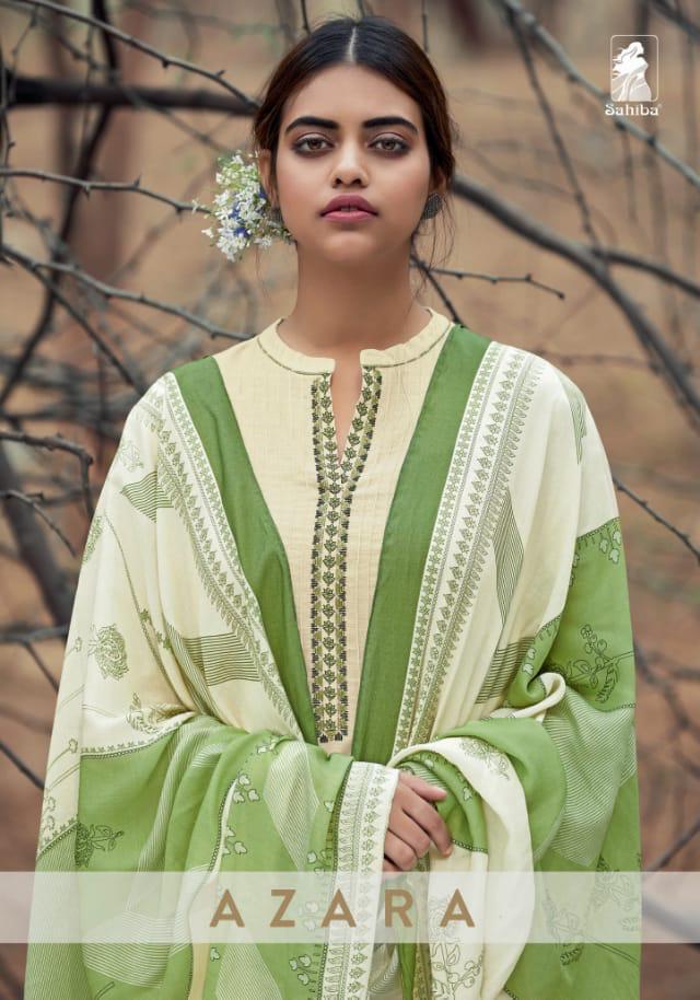 Sahiba Azara Designer Printed Fancy Fabric Dress Material Co...