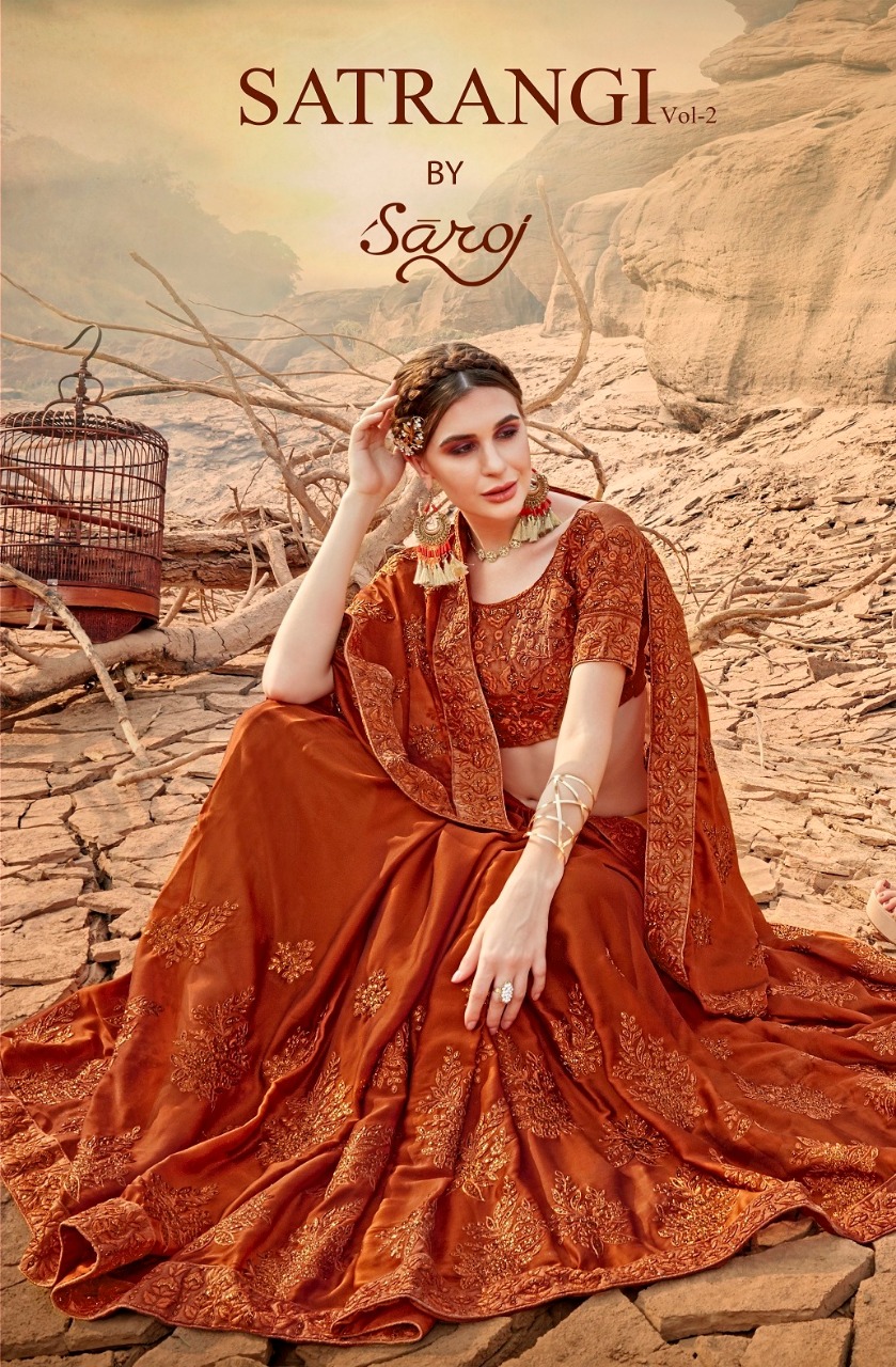 Saroj Satrangi Vol 2 Pure Rangoli Silk With Heavy Embroidery...