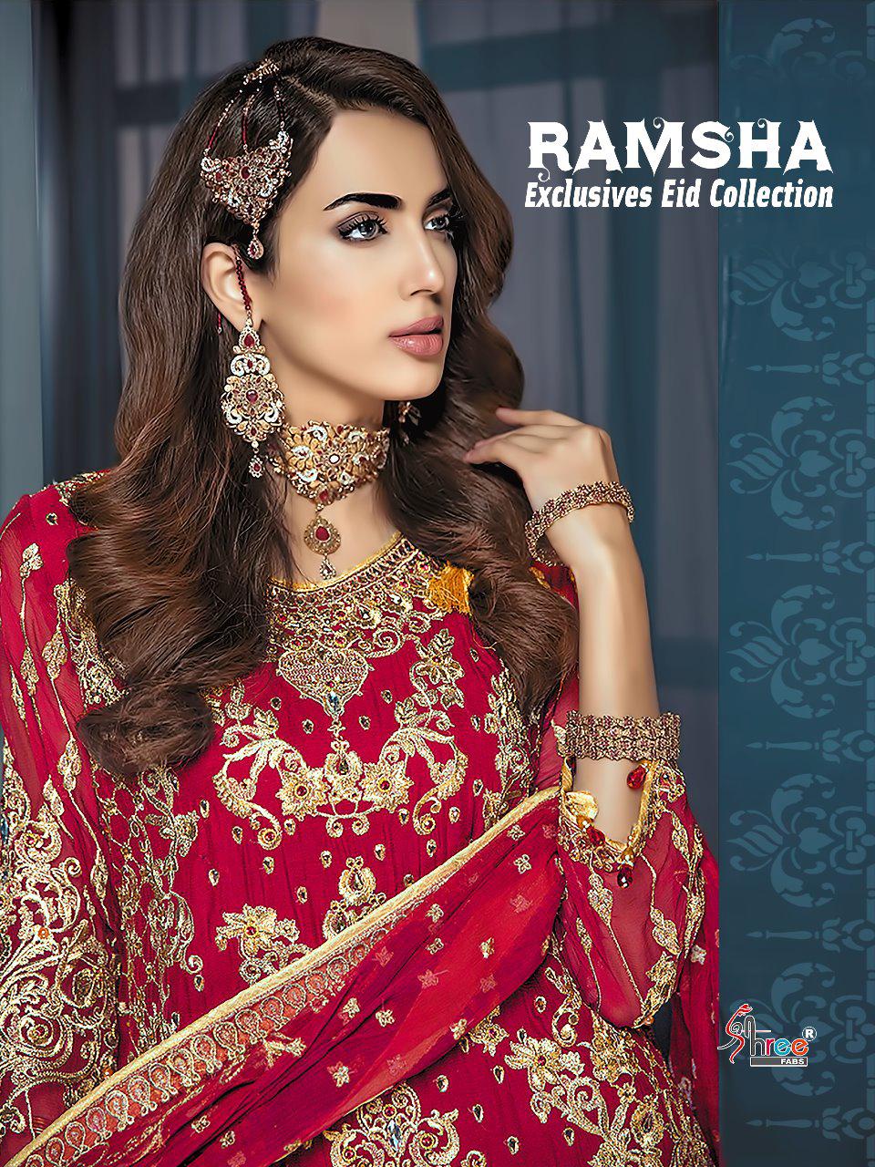 Shree Fabs Ramsha Exclusive Eid Collection Heavy Embroidered...