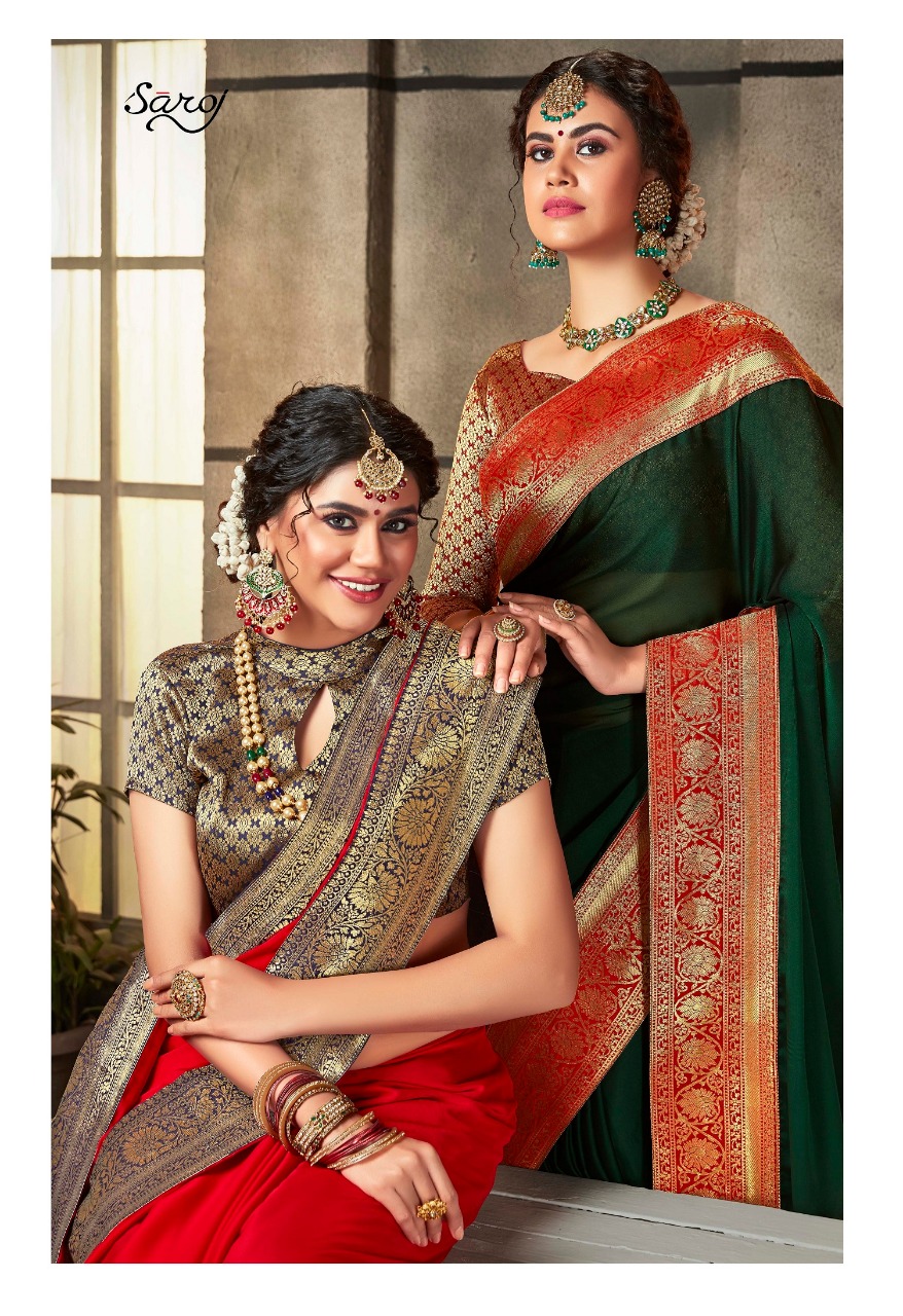 Saroj Suhani Designer Rangoli Silk Sarees Collection At Whol...