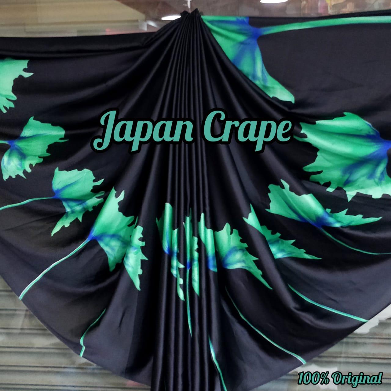 Non-catalog Printed Pure Japan Crepe Sarees Collection At Wh...