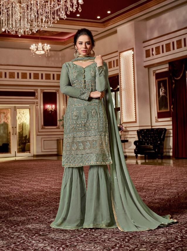 Vipul Fashion Crystal Dcat Vol 47 Georgette With Heavy Embro...