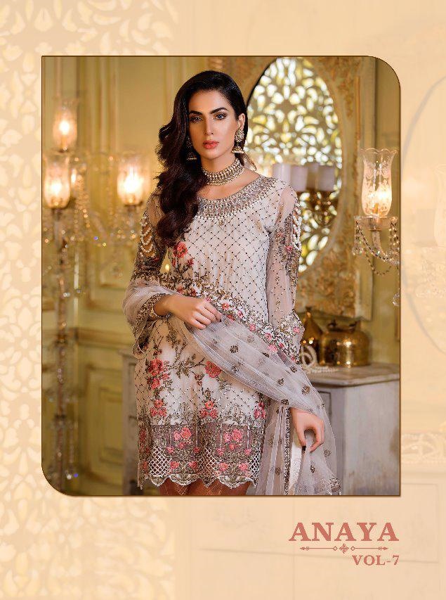 Shree Fabs Anaya Vol 7 Faux Georgette With Heavy Embroidery ...