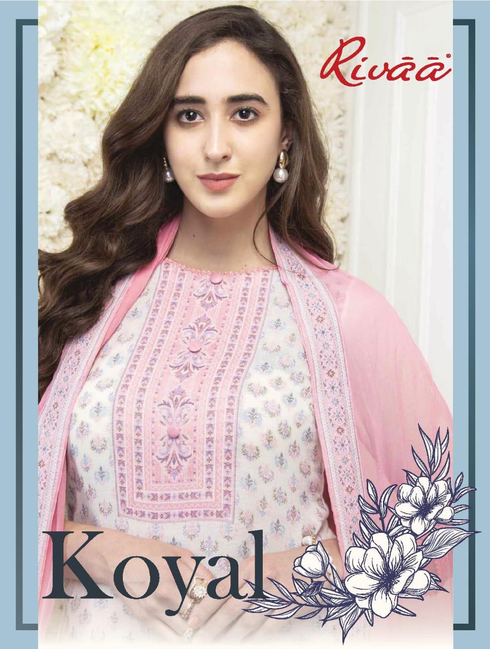 Rivaa Exports Koyal Designer Pure Cotton Jacquard Dress Mate...