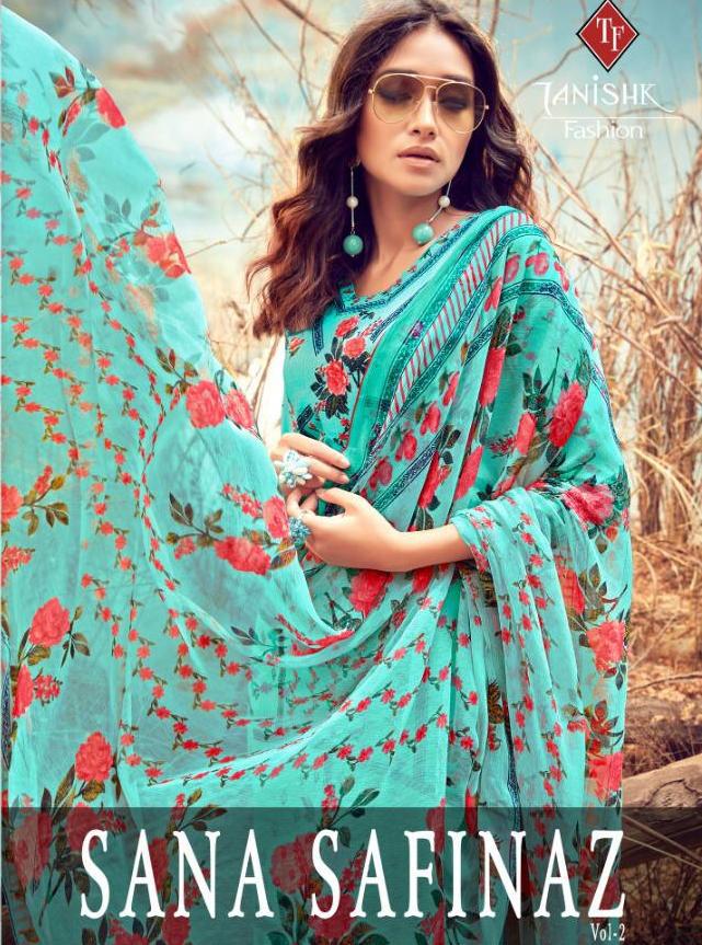 Tanishk Fashion Sana Safinaz Vol 2 Printed Pure Lawn Cambric...