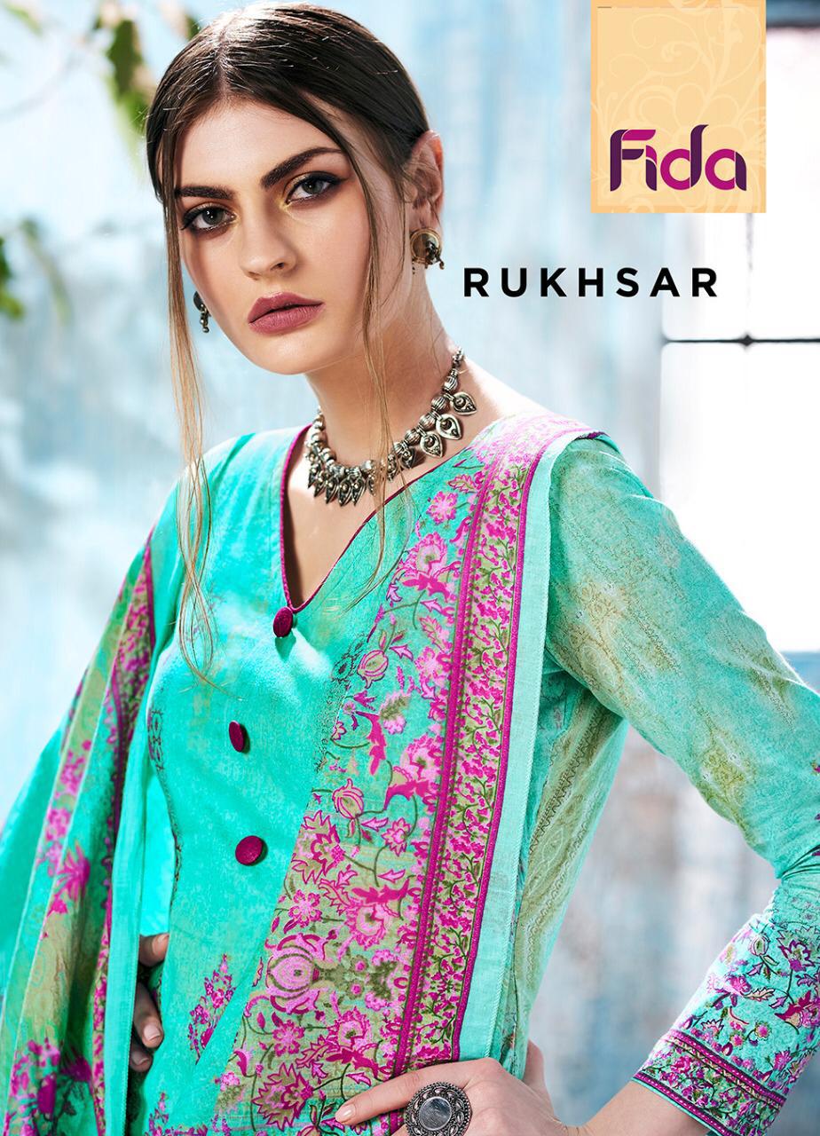 Fida International Rukhsar Printed Pure Cotton Dress Materia...