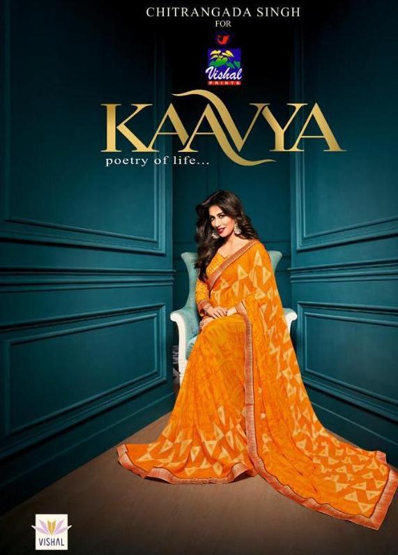Vishal Prints Kaavya Printed Fancy Fabric Sarees Collection ...