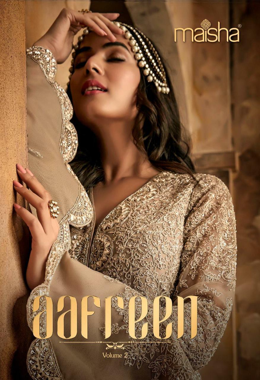 Maisha Aafreen Vol 2 Heavy Embroidered Net Anarkali Wedding ...