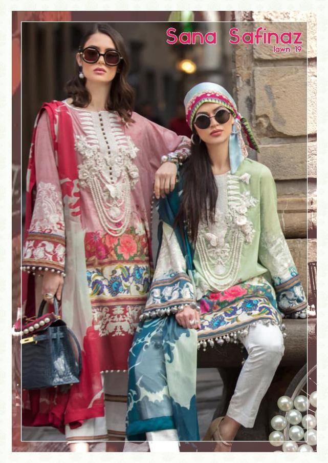 Deepsy Suits Sana Safinaz Lawn 19 Printed Pure Cotton And Ne...