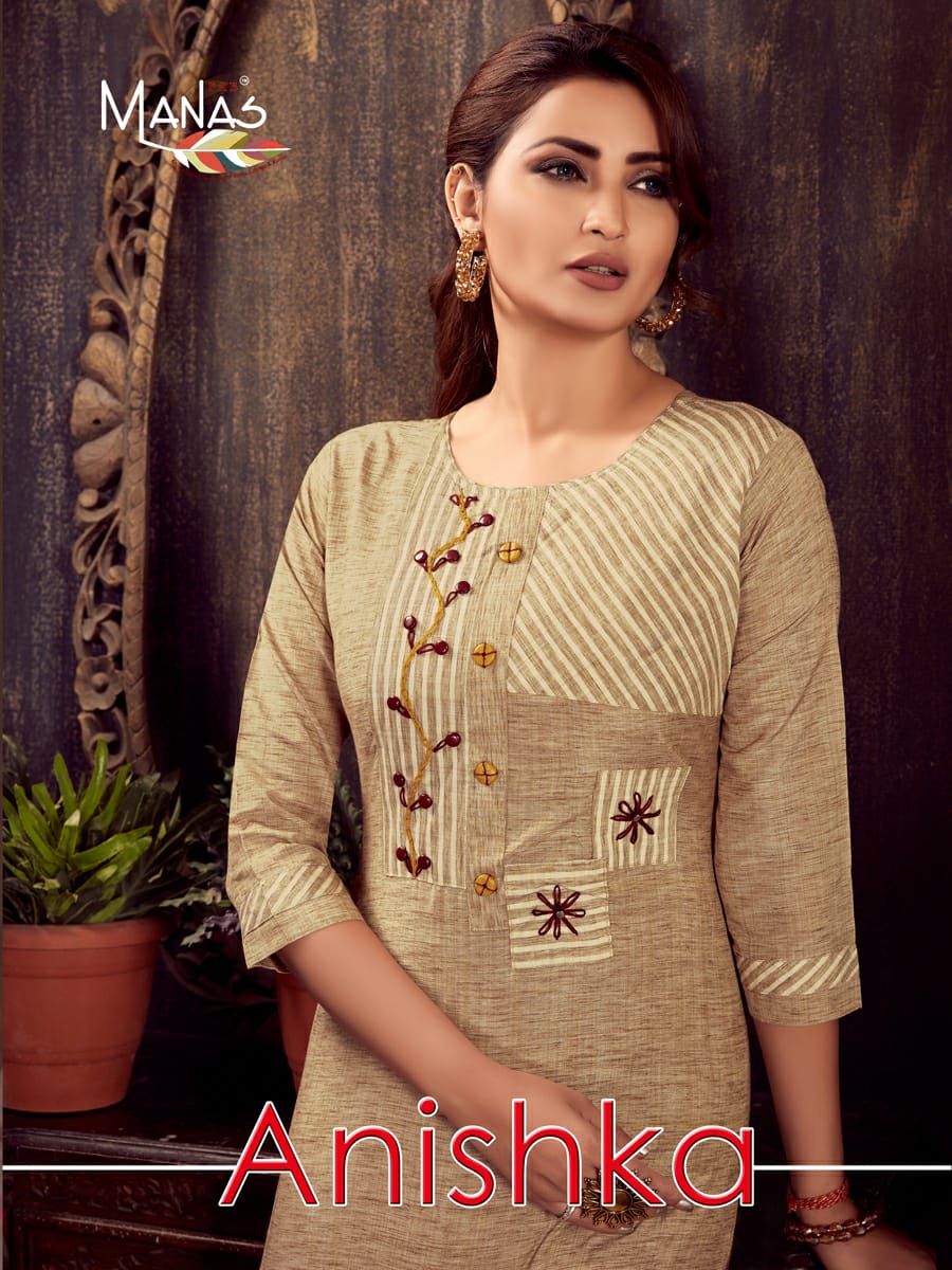 Manas Fab Anishka Designer Cotton Printed With Handwork Read...