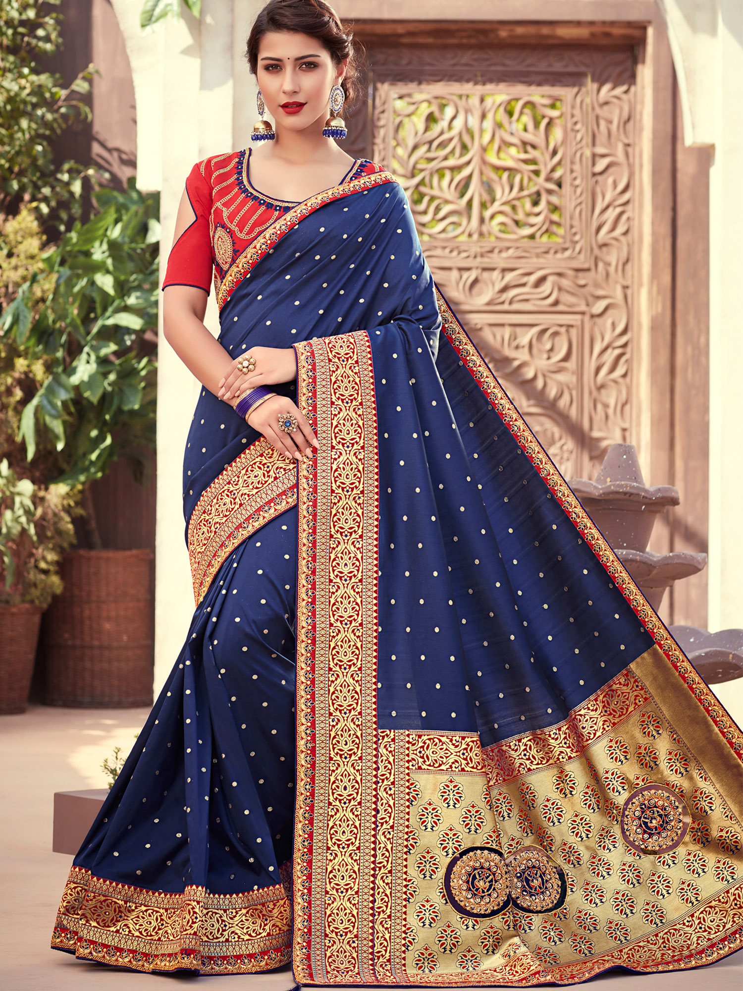 Natraj Heavy Designer Silk With Jacquard Pallu Wedding Saree...