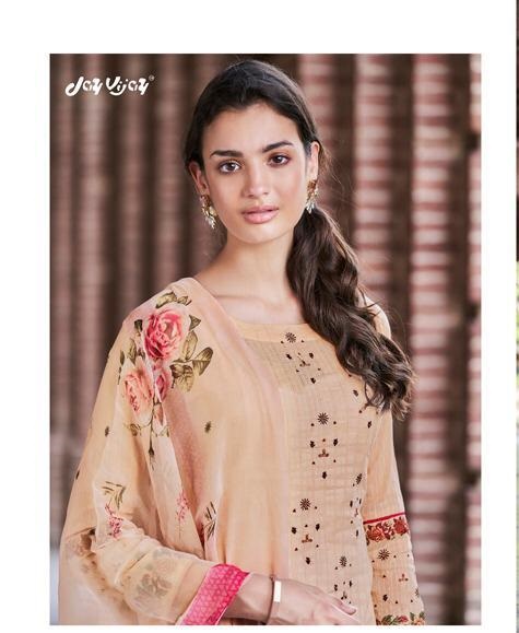 Jay Vijay Enliven Designer Pure Dobby Cotton With Embroidery...