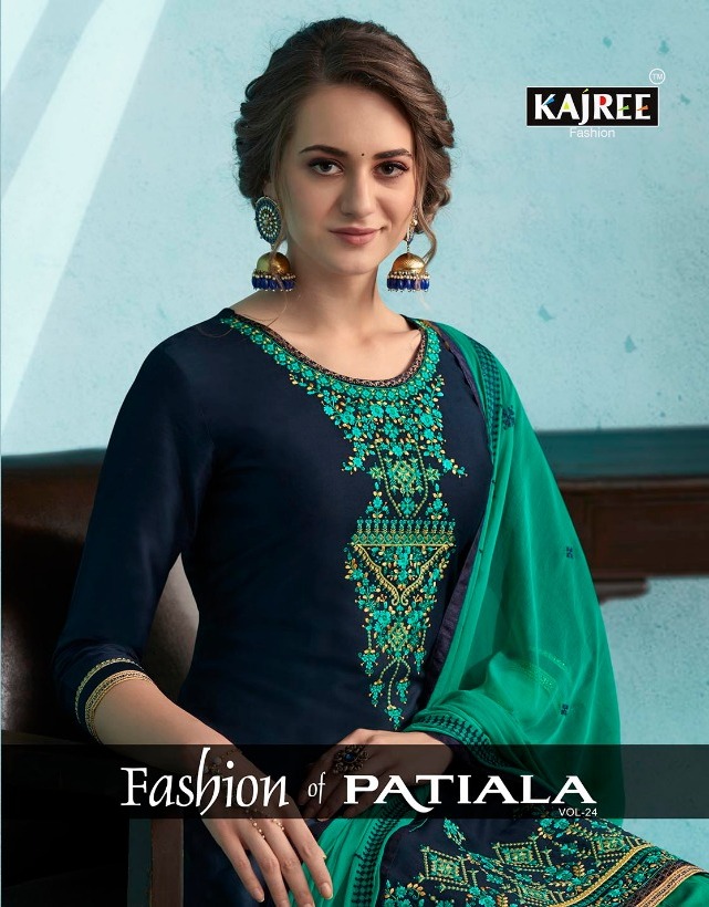 Kessi Fabrics Kajree Fashion Of Patiyala Vol 24 Cotton Satin...