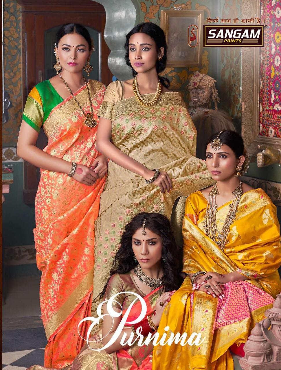 Sangam Prints Purnima Heavy Banarasi Silk With Rich Pallu De...