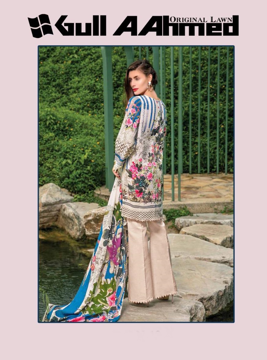 Gul Ahmed Vol 2 Printed Pure Lawn Cotton Pakistani Suits Col...