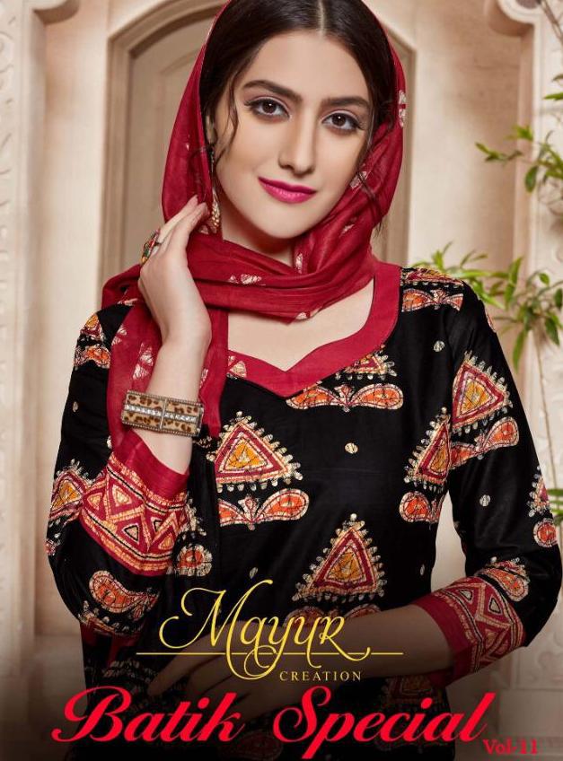 Mayur Creation Batik Special Vol 11 Printed Cotton Dress Mat...