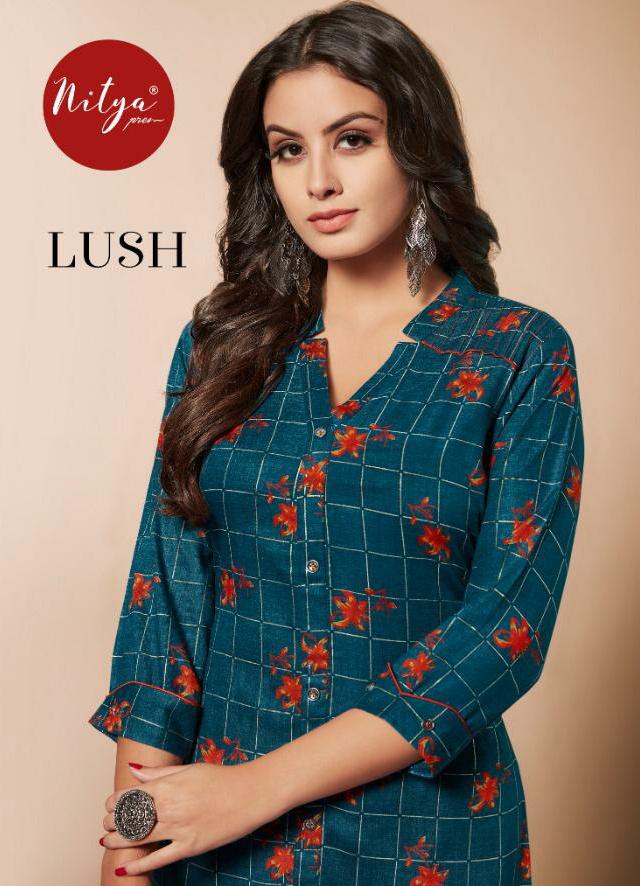 Lt Fabrics Nitya Lush Designer Printed Rayon Long Readymade ...