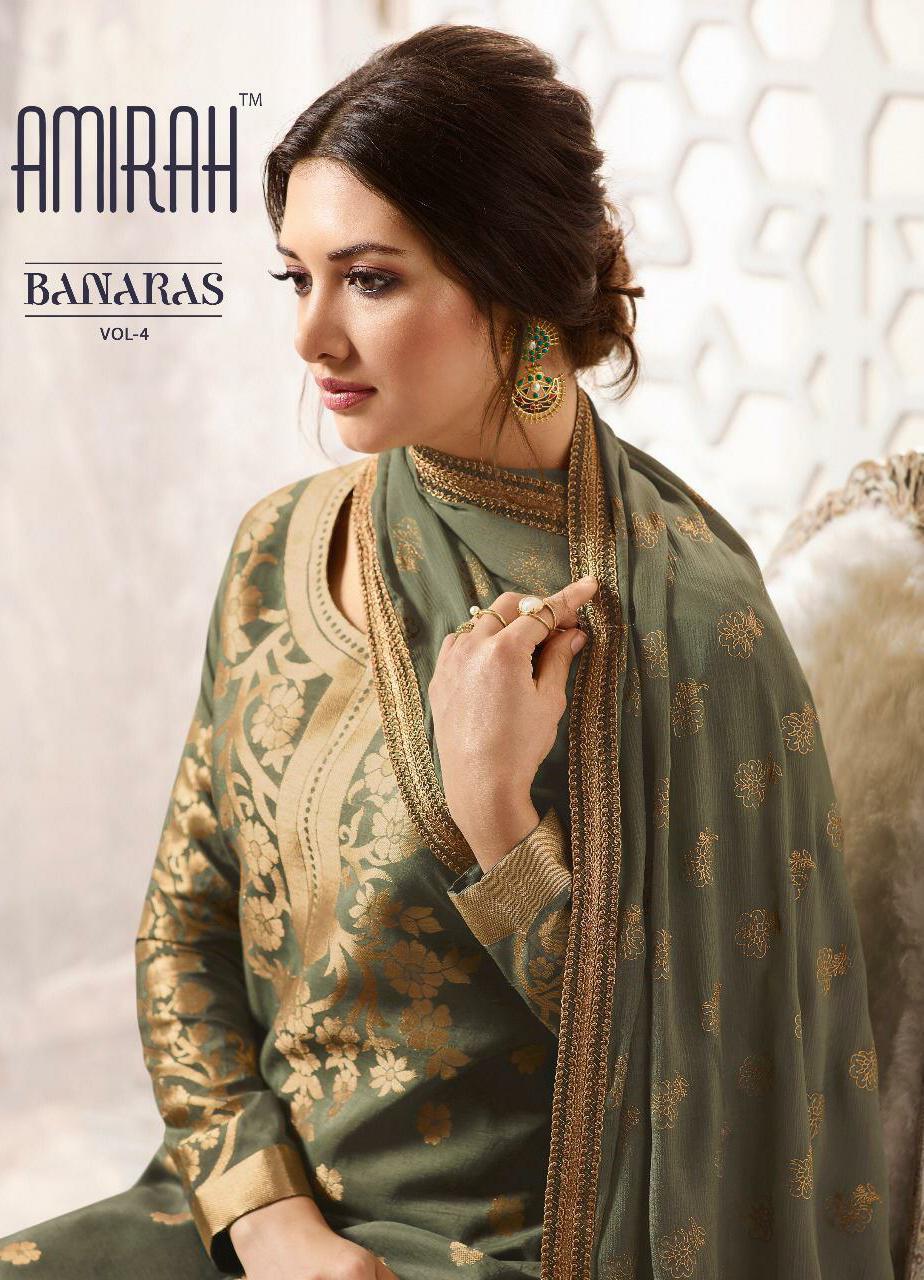 Amirah Fashion Banaras Vol 4 Pure Banarasi Silk Jacquard Dre...