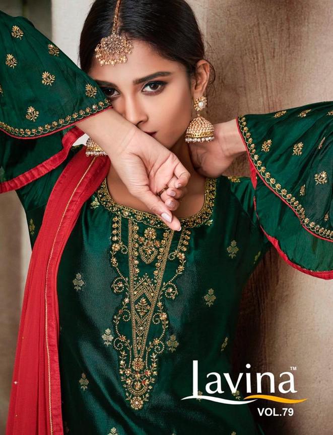 Lavina Vol 79 Pure Banglori Silk Jacquard With Heavy Embroid...