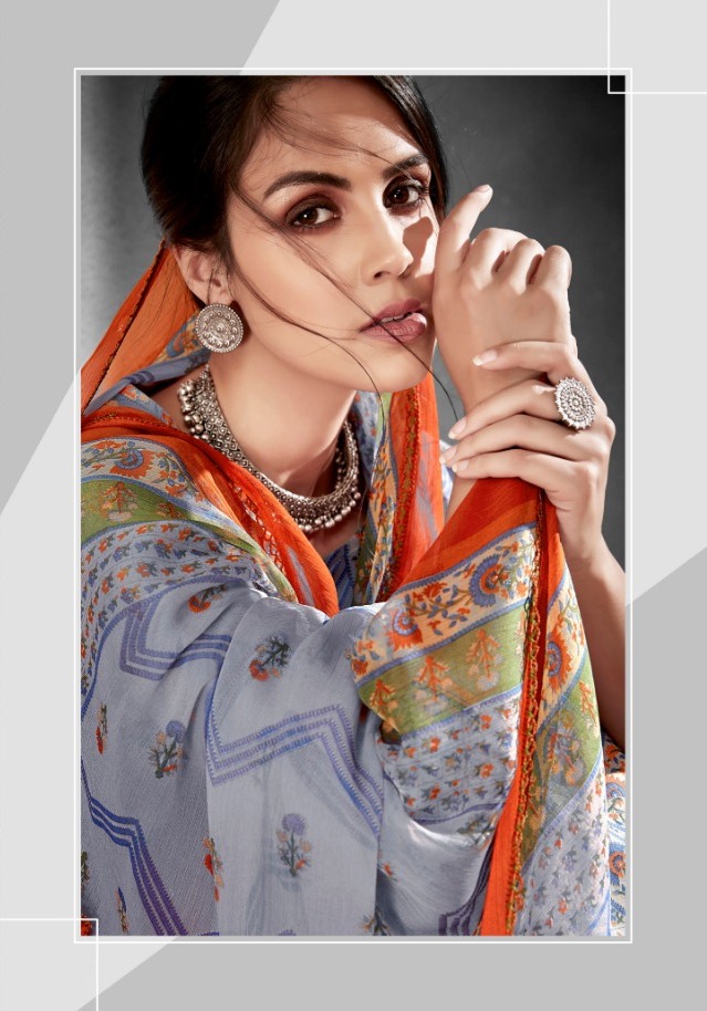 Alok Suits Ishani Digital Printed Pure Cambric Cotton Dress ...