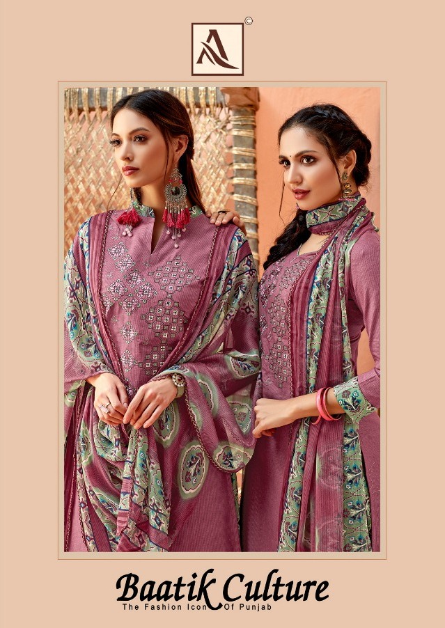 Alok Suits Baarik Culture Printed Pure Cambric Cotton With E...