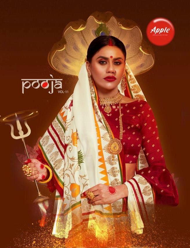 Apple Pooja Vol 11 Designer Traditional Patola Silk Sarees C...