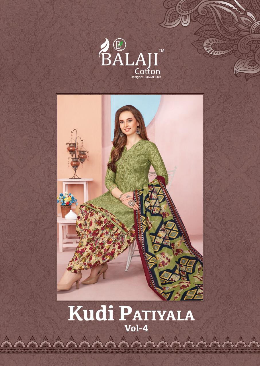 Balaji Cotton Kudi Patiyala Vol 4 Printed Cotton Dress Mater...