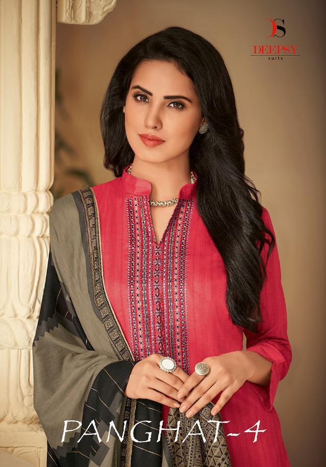 Deepsy Suits Panghat Vol 4 Pure Jam Silk Cotton Print With H...