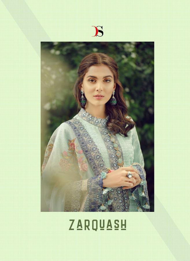 Deepsy Suits Zarquash Pure Cotton Print With Embroidery Work...