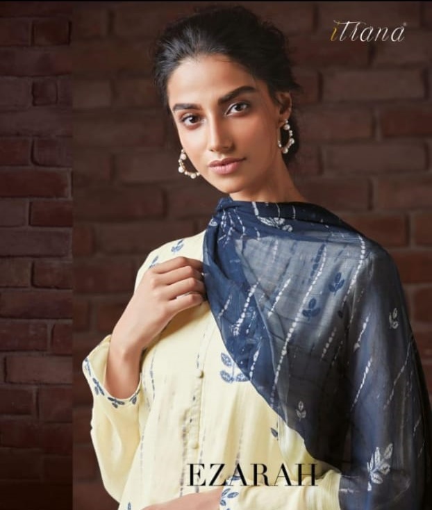 Sahiba Itrana Ezarah Digital Printed Cotton Silk With Handwo...